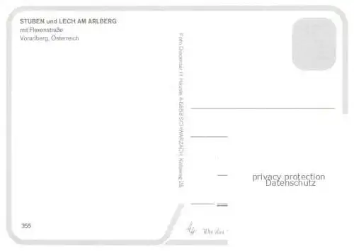 AK / Ansichtskarte Stuben  Vorarlberg Flexenstrasse Tirol AT Flexenstrasse Lech Fliegeraufnahmen