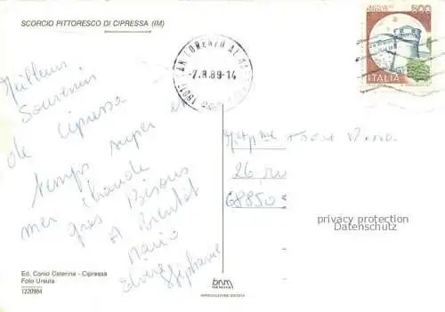 AK / Ansichtskarte Cipressa Imperia Liguria IT Scorcio pittoresco di Cipressa