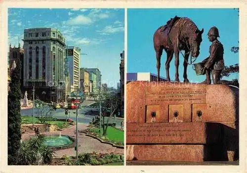 AK / Ansichtskarte Port Elizabeth  Southafrica The Mayors Garden in city centre and Main Street with the unique bronze Horse Memorial