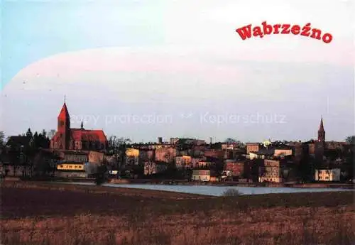 AK / Ansichtskarte Wabrzezno Briesen Westpreussen PL Panorama Kirche