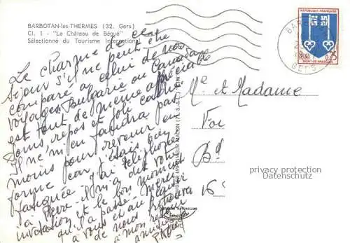 AK / Ansichtskarte Barbotan_les_Thermes Le Chateau de Begue Barbotan_les_Thermes
