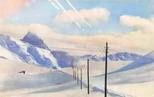 AK / Ansichtskarte Berninapass Winterpanorama Photochromie Serie 217 Nr. 3590 Berninapass