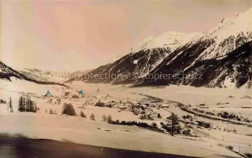 AK / Ansichtskarte Samedan_Samaden_GR Winterpanorama 