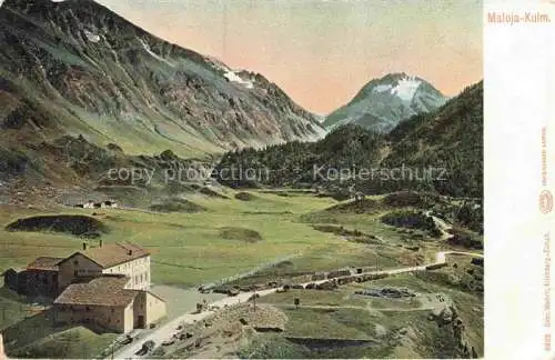 AK / Ansichtskarte Maloja_GR Panorama Maloja Kulm Alpenpanorama Maloja_GR