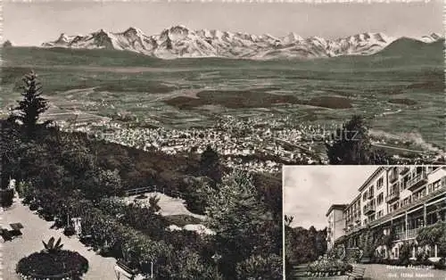 AK / Ansichtskarte Magglingen Panorama Blick gegen die Alpen Kurhaus Magglingen Magglingen