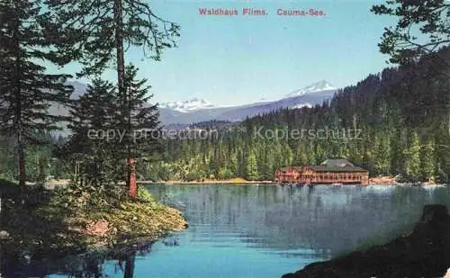 AK / Ansichtskarte Waldhaus_Flims_GR Partie am Cauma See 
