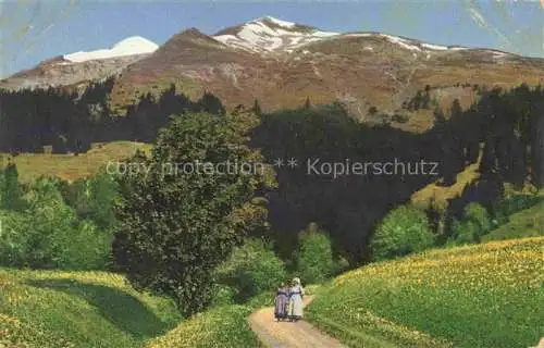 AK / Ansichtskarte PRaeTTIGAU_Region_Davos_Schweiz Fruehling in der Region 