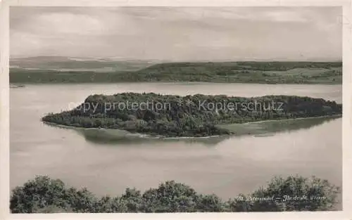 AK / Ansichtskarte Erlach_Bielersee_BE Panorama St. Petersinsel Ile de Saint Pierre 