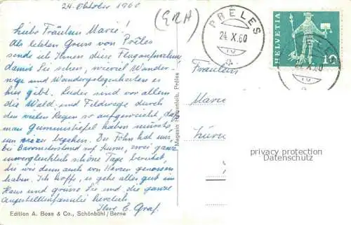 AK / Ansichtskarte Preles_Praegelz_BE Funiculaire Gleresse   Preles vue aerienne 