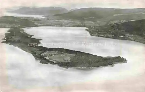 AK / Ansichtskarte Erlach_Bielersee_BE St. Petersinsel Ile de Saint Pierre vue aerienne 