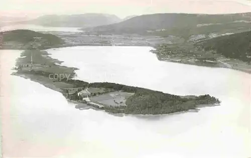 AK / Ansichtskarte Erlach_Bielersee_BE St. Petersinsel Ile de Saint Pierre vue aerienne 
