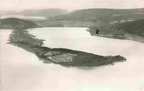 AK / Ansichtskarte Erlach_Bielersee_BE St. Petersinsel Ile de Saint Pierre vue aerienne 
