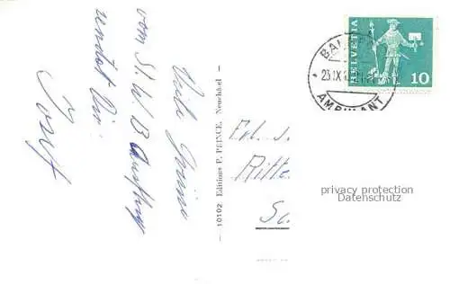 AK / Ansichtskarte Twann_Nidau_BE Teilansichten Panorama Bielersee St. Petersinsel 