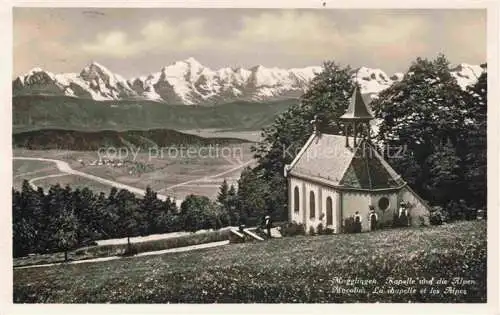 AK / Ansichtskarte Magglingen Kapelle Alpenpanorama La Chapelle et les Alpes Magglingen