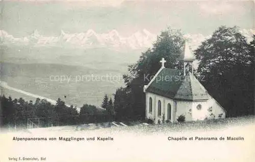 AK / Ansichtskarte Magglingen Kapelle Alpenpanorama La Chapelle et les Alpes Magglingen