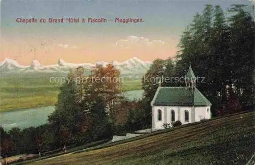 AK / Ansichtskarte Magglingen Kapelle Alpenpanorama La Chapelle et les Alpes Magglingen