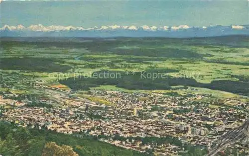 AK / Ansichtskarte Biel_Bienne_BE Panorama Blick von Magglingen aus Berner Alpen 