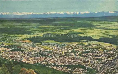 AK / Ansichtskarte Biel_Bienne_BE Panorama Blick von Magglingen aus Berner Alpen 