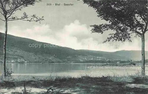 AK / Ansichtskarte Biel_Bienne_BE Am Seeufer 
