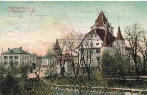 AK / Ansichtskarte Nidau_Bielersee_Lac_de_Bienne_BE Schloss Chateau 