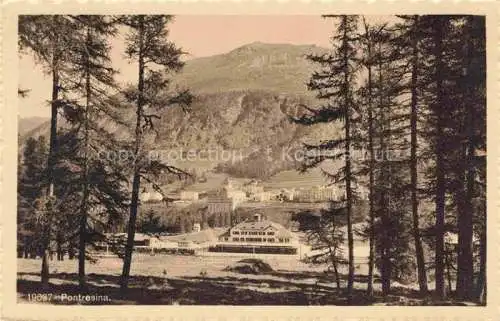 AK / Ansichtskarte Pontresina_GR Ansicht vom Waldrand aus 