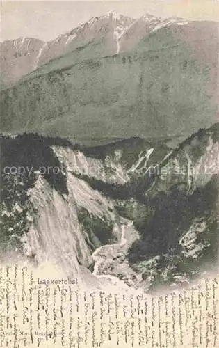 AK / Ansichtskarte Laax_Surselva_GR Laaxertobel Alpen 