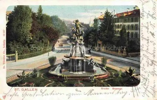 AK / Ansichtskarte St_Gallen_SANKT_GALLEN_SG Broderbrunnen 
