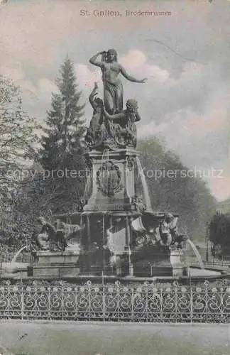 AK / Ansichtskarte St_Gallen_SANKT_GALLEN_SG Broderbrunnen 