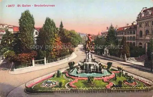 AK / Ansichtskarte St_Gallen_SANKT_GALLEN_SG Broderbrunnen 