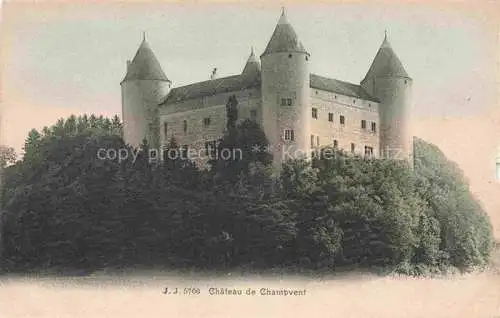 AK / Ansichtskarte Champvent_Yverdon_VD Chateau Schloss 