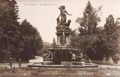 AK / Ansichtskarte St_Gallen_SANKT_GALLEN_SG Broderbrunnen 