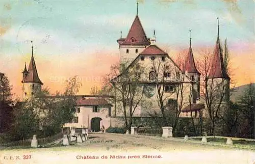 AK / Ansichtskarte Nidau_Bielersee_Lac_de_Bienne_BE Chateau Schloss 