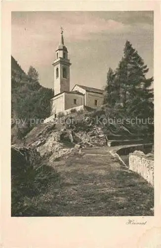 AK / Ansichtskarte Coltura_Bergell_Maloja_GR San Pietro Kirche 