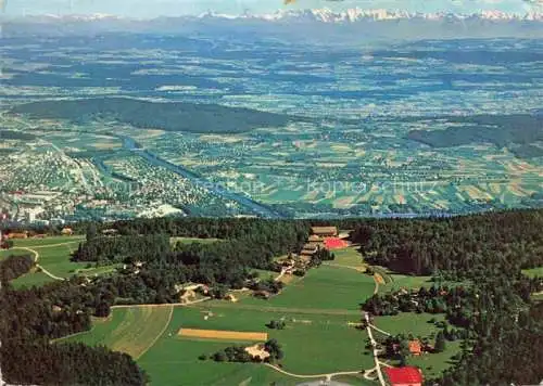 AK / Ansichtskarte Magglingen Turn  und Sportschule Panorama Blick auf Bielersee und Alpen Magglingen