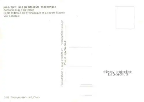 AK / Ansichtskarte Magglingen Panorama Turn  und Sportschule Biel und Berner Alpen Magglingen