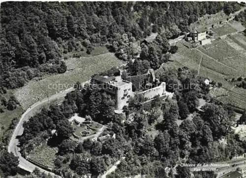 AK / Ansichtskarte La_Neuveville_Bielersee_Preles_BE Chateau vue aerienne Schloss 