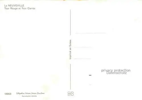 AK / Ansichtskarte La_Neuveville_Bielersee_Preles_BE Tour Rouge et Tour Caffee 