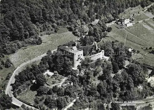AK / Ansichtskarte La_Neuveville_Bielersee_Preles_BE Chateau vue aerienne Schloss 