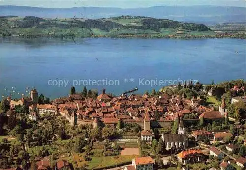 AK / Ansichtskarte Murten_Morat_FR Panorama Murtensee 