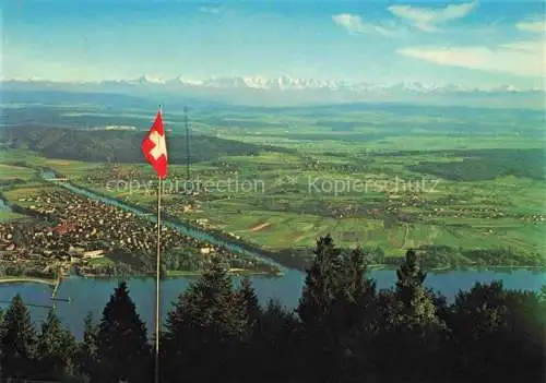 AK / Ansichtskarte Magglingen Turn  und Sportschule Panorama Blick auf Bielersee und Berner Alpen Magglingen