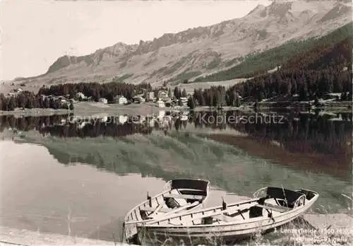 AK / Ansichtskarte Lenzerheide_GR Uferpartie am See Lenzerheide GR