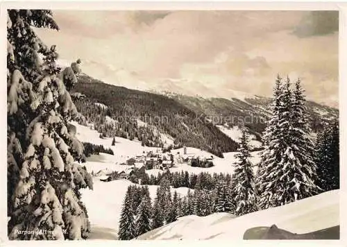 AK / Ansichtskarte Parpan_Plessur_GR Panorama Somme  und Winterkurort Winterlandschaft 