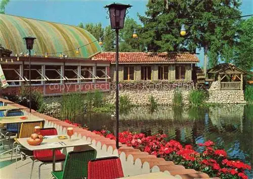 AK / Ansichtskarte Studen_Biel BIENNE_BE Cafe Florida Blick von der Terrasse auf die Muehlestube 