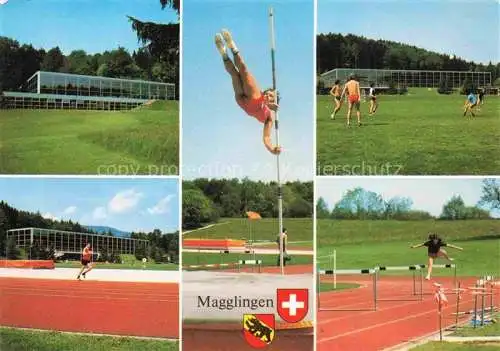 AK / Ansichtskarte Magglingen Turn  und Sportschule Sportplatz Leichtathletik Magglingen