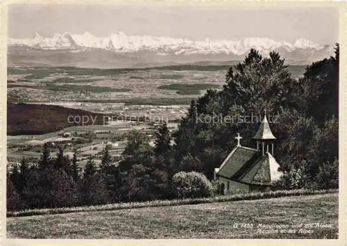 AK / Ansichtskarte Magglingen Panorama Kapelle Blick Berner Alpen Magglingen