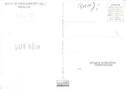 AK / Ansichtskarte Schwellbrunn_Appenzell_AR Ortszentrum Kurort 