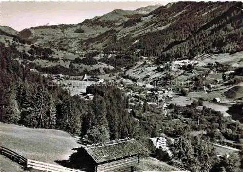 AK / Ansichtskarte Bad_Serneus_Klosters Serneus_GR Panorama Blick gegen Mezzaselva Saas Pany 
