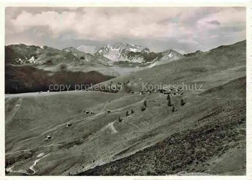 AK / Ansichtskarte Maedrigen_Langwies_Plessur_GR Landschaftspanorama Blick gegen Weissfluh 