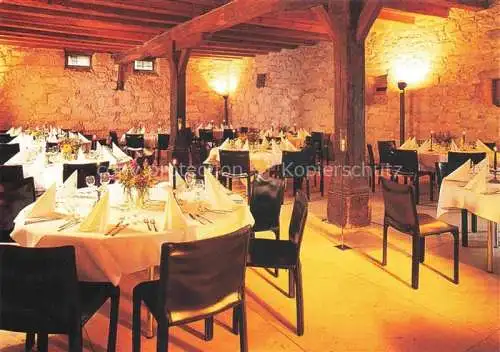 AK / Ansichtskarte Erlach_Bielersee_BE Hotel Restaurant St. Petersinsel Gastraum 