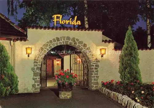AK / Ansichtskarte Studen_Biel BIENNE_BE Cafe Florida Eingangsbereich Nachtaufnahme 